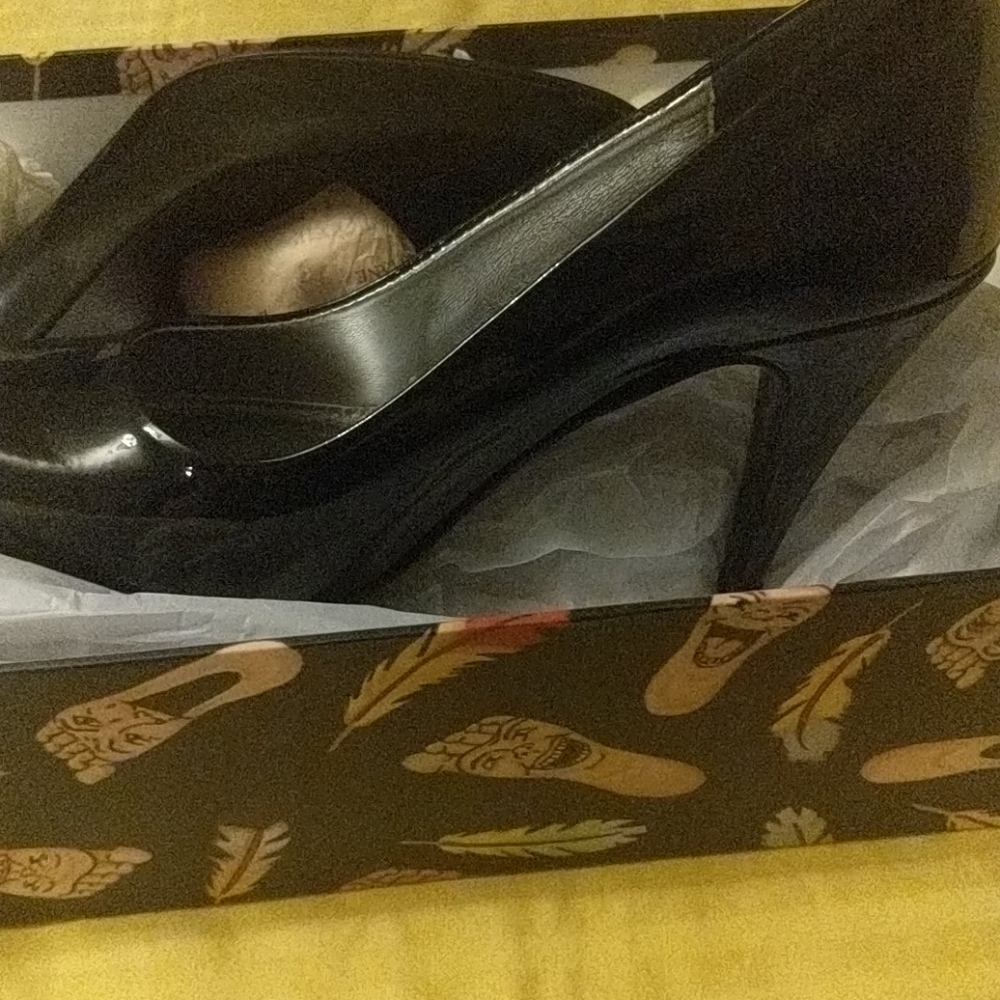 Coach black stilettos